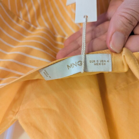NWT MANGO Yellow Stripe A-Line Sundress from Nordstrom - Picture 5 of 7